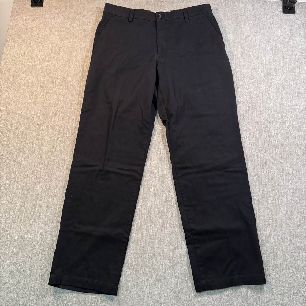 Dockers Classic Fit Mens 33x32 Black Chino Pants 32896-0004